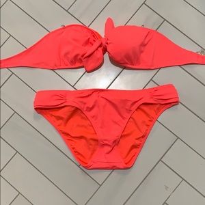 VS Strapless Bikini Set *WORN ONCE - LIKE NEW*